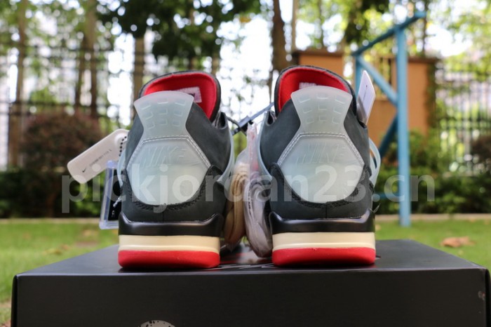 Authentic OFF WHITE x Air Jordan 4 “Bred”