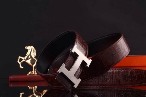 Super Perfect Quality Hermes Belts(100% Genuine Leather,Reversible Steel Buckle)-225