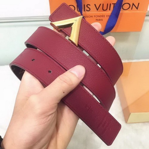 Super Perfect Quality LV women Belts(100% Genuine Leather,Steel Buckle)-082