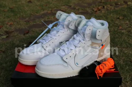 Authentic Off White x Air Jordan 1 White