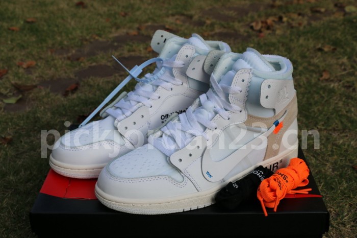 Authentic Off White x Air Jordan 1 White