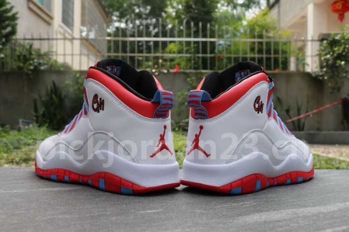 Authentic Air Jordan 10 “Chicago Flag”