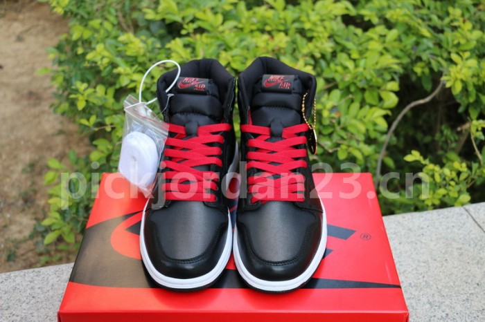 Authentic Air Jordan 1 “Black Satin”