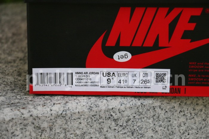 Authentic Air Jordan 1 Satin “Black Toe” GS