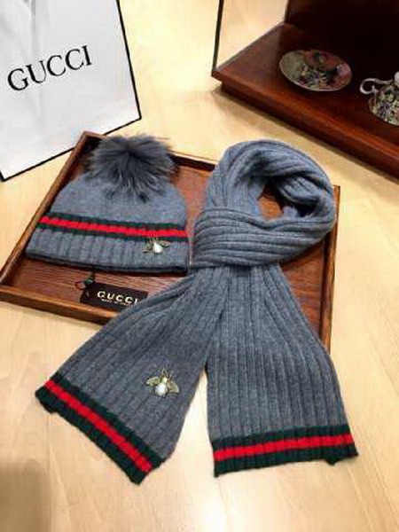 G Wool Cap Scarf AAA-127