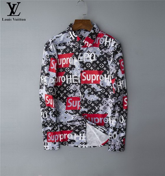 LV long sleeve shirt men-042(M-XXXL)