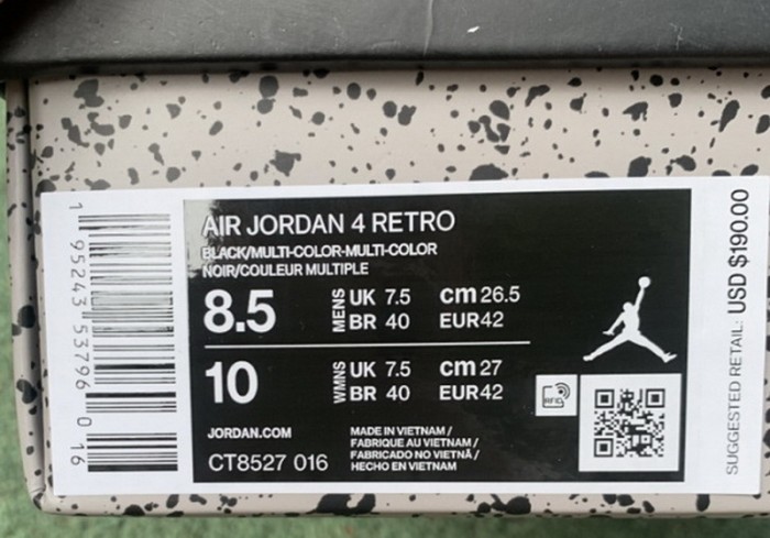Authentic Air Jordan 4 “Red Thunder”