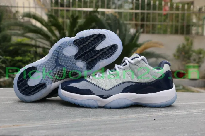 Authentic Air Jordan 11 Low “Georgetown” 2015 Fixed Version