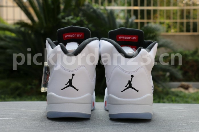 Authentic Supreme x Air Jordan 5 White