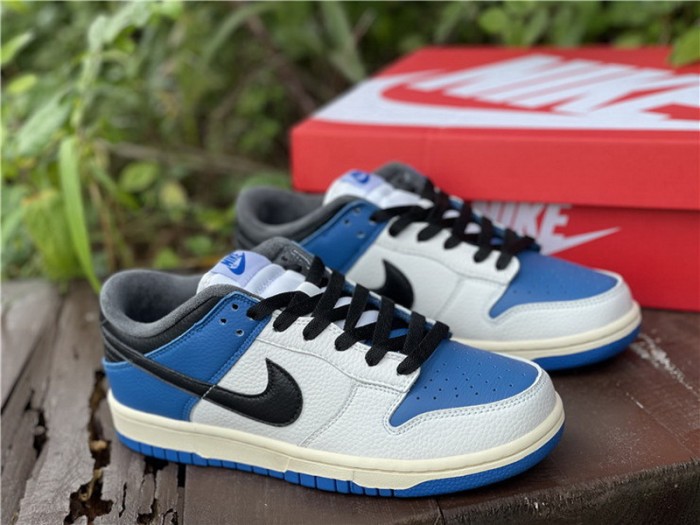 Authentic Nike Dunk Low White Blue