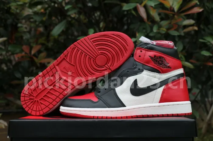 Authentic Air Jordan 1 Retro High OG “Bred Toe”