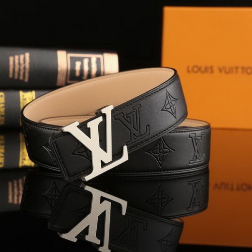 Super Perfect Quality LV Belts(100% Genuine Leather Steel Buckle)-2243