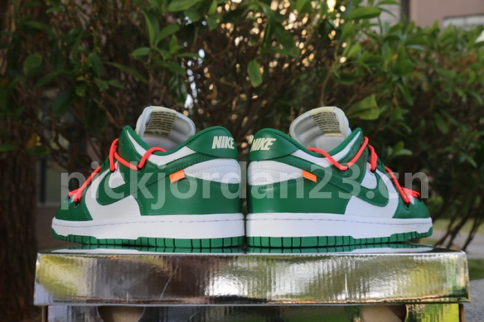 Authentic OFF-WHITE x Nike Dunk Low Green