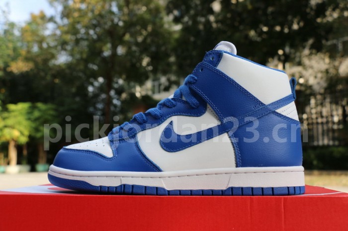 Authentic Nike Dunk Hi Blue White