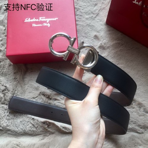 Super Perfect Quality Ferragamo Belts(100% Genuine Leather,steel Buckle)-1362