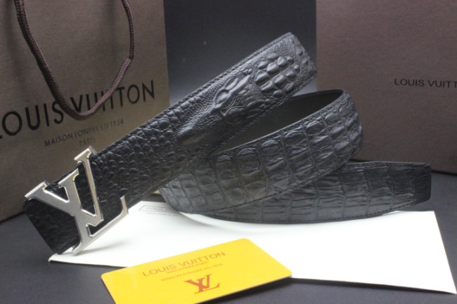 Super Perfect Quality LV Belts(100% Genuine Leather Steel Buckle)-2065