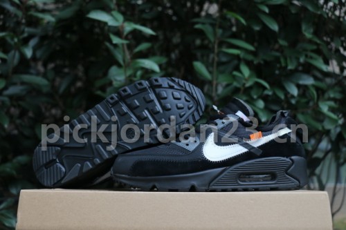 Authentic OFF-WHITE x Nike Air Max 90 Black GS