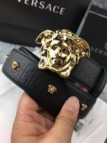 Super Perfect Quality Versace Belts(100% Genuine Leather,Steel Buckle)-617