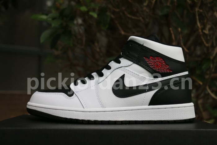 Authentic Air Jordan 1 Mid “Reverse Black Toe”