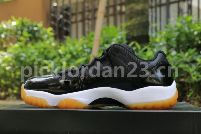 Authentic Air Jordan 11 Low “Black/Gum”