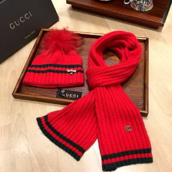 G Wool Cap Scarf AAA-141