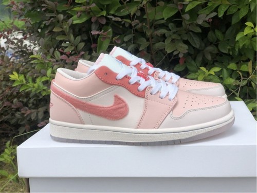 Authentic Air Jordan 1  Low SE Pink