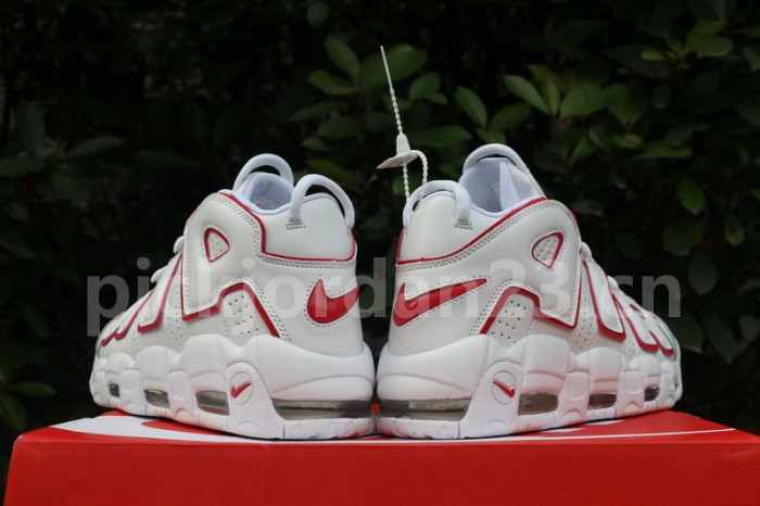Authentic Nike Air More Uptempo “White/Varsity Red”