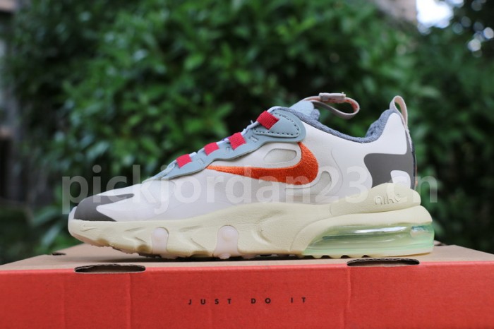 Authentic Travis Scott x Nike Air Max 270 React “Cactus Trails” kids size