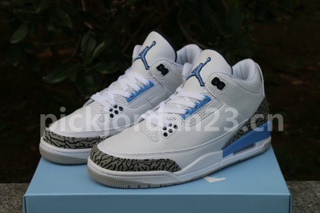 Authentic Air Jordan 3 “UNC” 2020