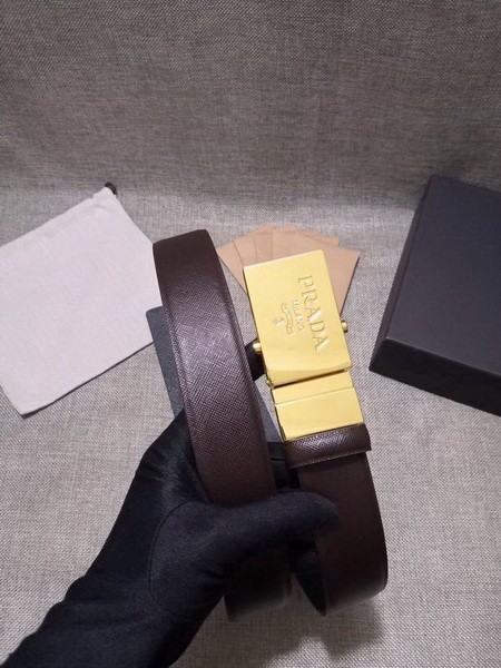 Super Perfect Quality Prada Belts(100% Genuine Leather,Reversible Steel Buckle)-018