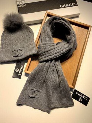 CHAL Wool Cap Scarf AAA-113