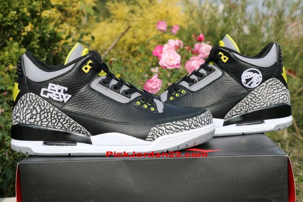 Authentic Air Jordan 3 Oregon Ducks Black
