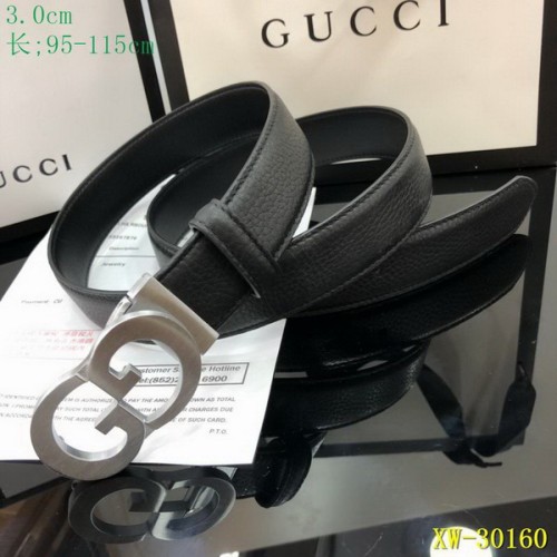 Super Perfect Quality G Belts(100% Genuine Leather,steel Buckle)-1835