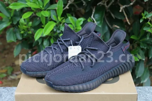 Authentic Yeezy Boost 350 V2 Black Static Non-Reflective