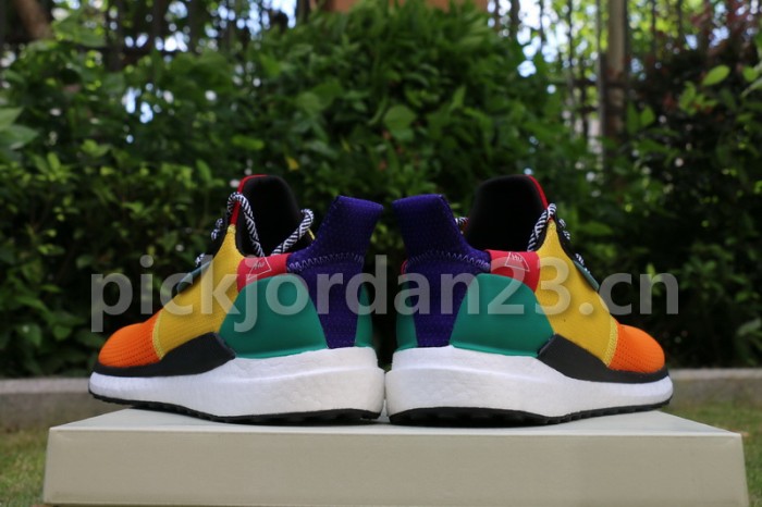 Authentic Pharrell Williams x AD Solar Hu Glide Orange