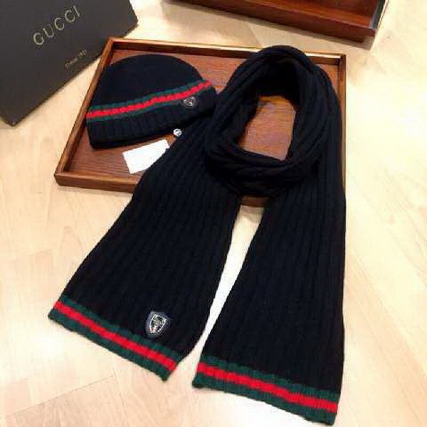 G Wool Cap Scarf AAA-137