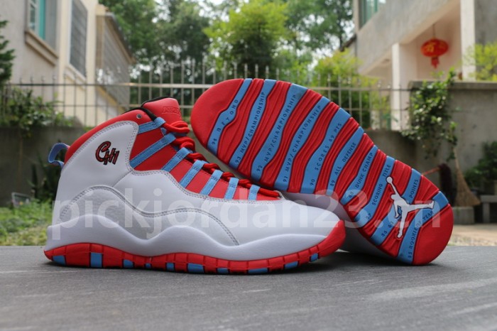 Authentic Air Jordan 10 “Chicago Flag”
