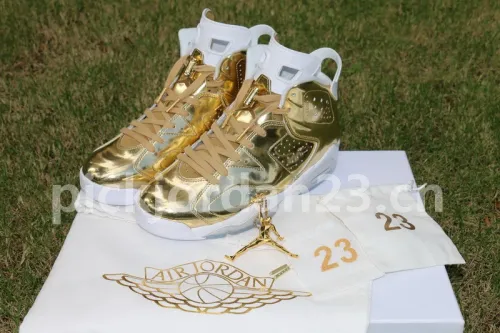 Authentic Air Jordan 6 Pinnacle “Gold”