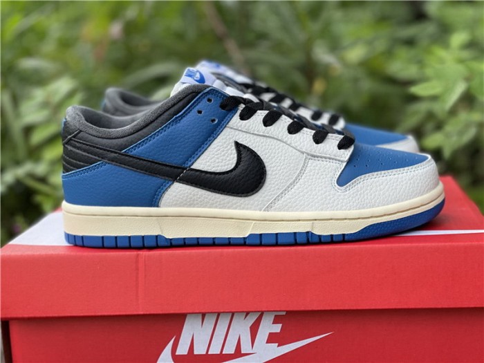 Authentic Nike Dunk Low White Blue