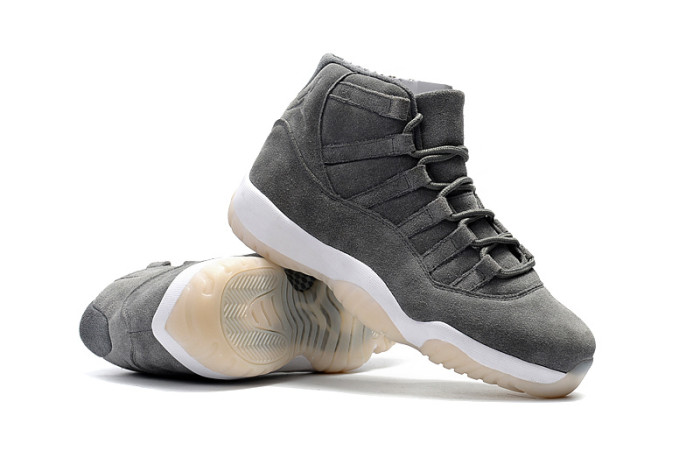 Perfect Air Jordan 11 Grey Suede