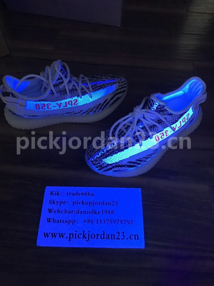 Authentic AD Yeezy 350 Boost V2 Zebra