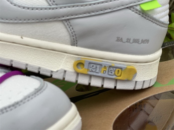 Authentic OFF-WHITE x Nike Dunk Low “The 50” DM1602 100