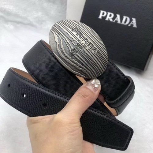 Super Perfect Quality Prada Belts(100% Genuine Leather,Reversible Steel Buckle)-041