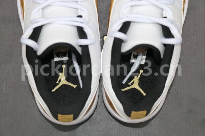 Authentic Air Jordan 11 Low “Metallic Gold”