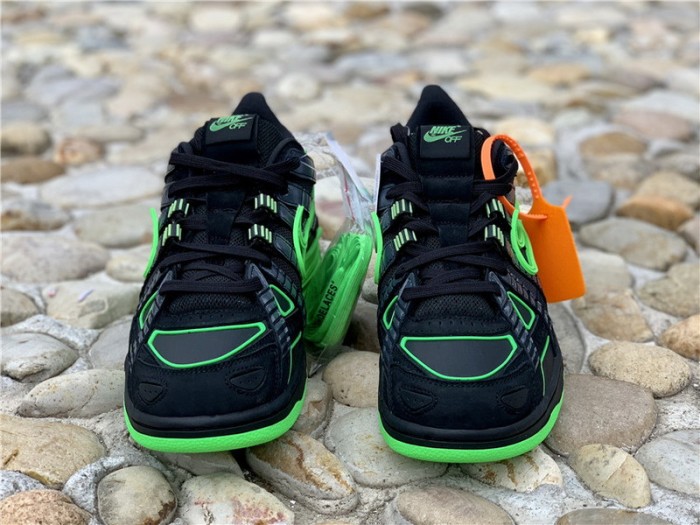 Authentic OFF-WHITE x Nike Air Rubber Dunk “Green Strike”