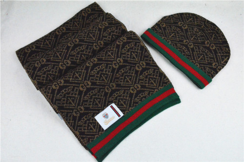 G Wool Cap Scarf AAA-037