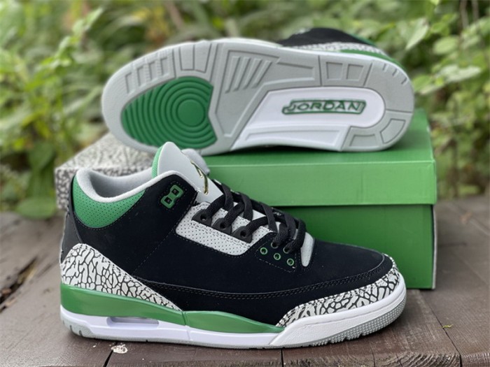 Authentic Air Jordan 3 Pine Green