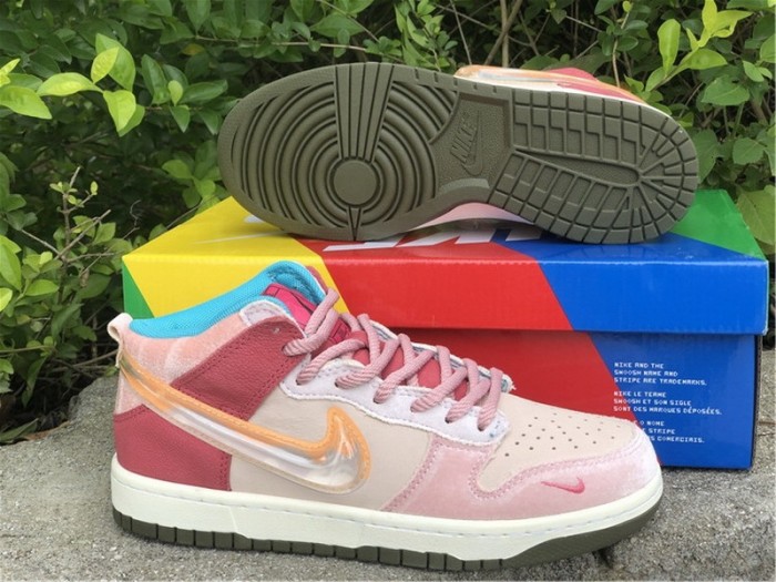Authentic Social Status x Nike Dunk Low Pink