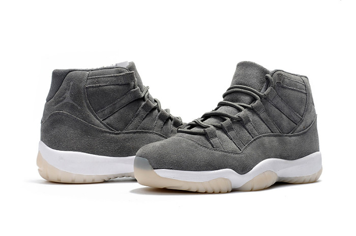Perfect Air Jordan 11 Grey Suede