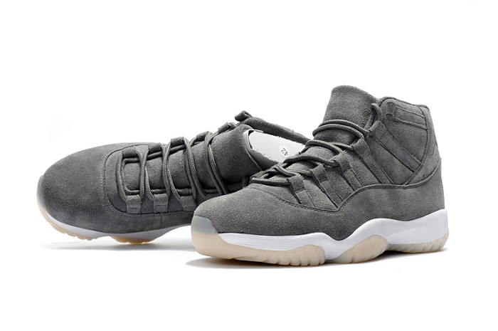 Perfect Air Jordan 11 Grey Suede